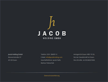 Tablet Screenshot of jacobholding.com